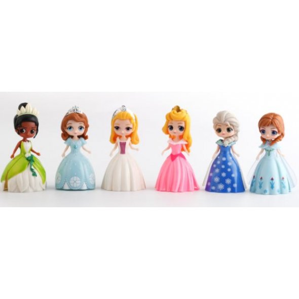 Disney Princess Toys Frozen Elsa Cinderella Ariel Alice Magic Clip Dress  Clothes Change Figures Dolls