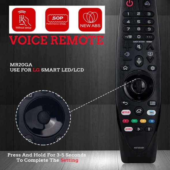 MR20GA AKB75855501 Voice Remote Control Replacement for LG Magic Remote  Compatible with 2020 LG TV ZX WX GX CX BX NANO9 NANO8 UN8 UN7 UN6 Model  Series