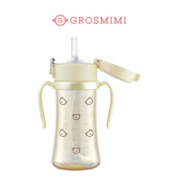 Grosmimi PPSU Weighted Straw Cup 300 ml – Bebeang Baby