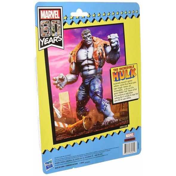 Buy Marvel Legends 80th Anniversary The Incredible Hulk (Grey Hulk ...