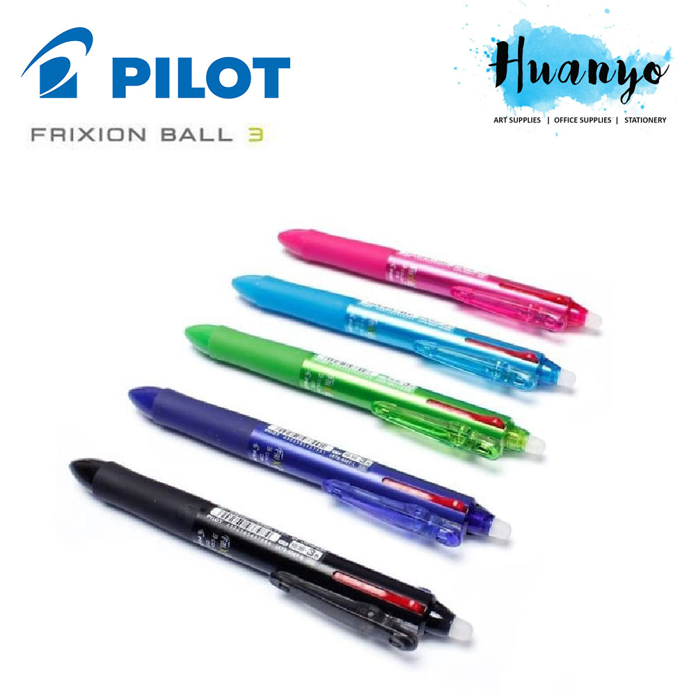 Home Living Stationery Writing Correction Supplies Pilot Frixion Ball Slim Erasable Multi 3 In 1 Color Gel Pen 0 5 Mm Per Pcs